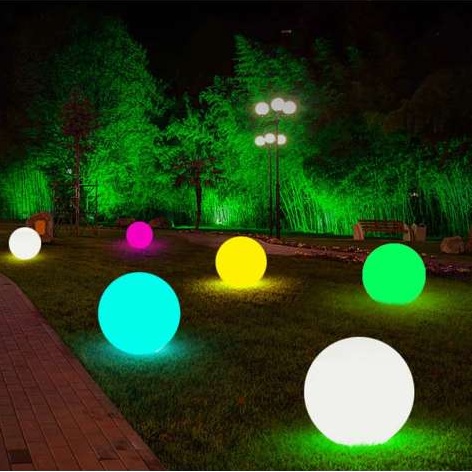 Ландшафтный шар светящийся LORA BALL D200 18W 24V IP65 CREE RGB